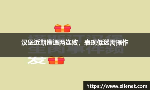 汉堡近期遭遇两连败，表现低迷需振作