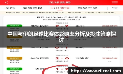 中国与伊朗足球比赛体彩赔率分析及投注策略探讨